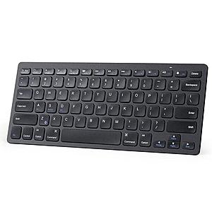 Anker Ultra-Slim Bluetooth Keyboard for Tablets (Black or White)  $13