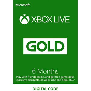 6-Month Xbox Live Gold Membership (Digital Delivery) $19 or less