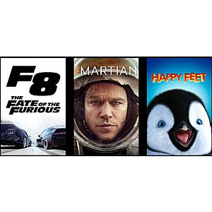 Digital HD: Happy Feet, The Martian & The Fate of the Furious Free (Connect 2 New Retailers to Movies Anywhere)