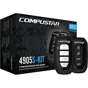 Compustar CS4905S-KIT 2-Way Remote Start System w/ T-Harness + Installation $249.99 + Free Shipping