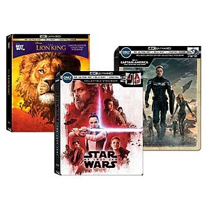 B2G1 Free Disney 4K UHD + Blu-ray + Digital Steelbooks @ Best Buy + Free Shipping
