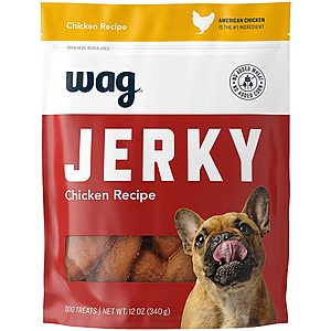 Wag Jerky Dog Treats (Chicken, Turkey or Beef Flavors): 24oz $7.70, 12oz. from $4.10 w/ Subscribe & Save