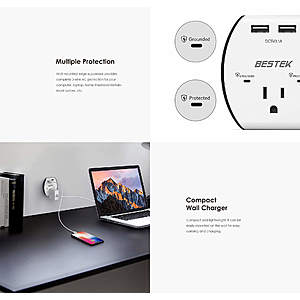 Bestekmall 600 Joules Wall Outlet Surge Protector and more starting at $5.99 + Free shipping