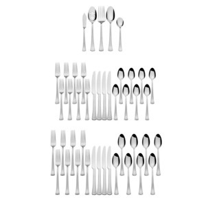 53-Piece International Silver Stainless Steel Flatware Sets (Service for 8) $35 & More + Free Shipping
