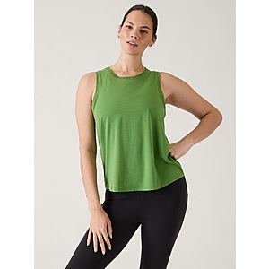 Athleta Mother's Day Sale + Extra 25% Off: Open Back Tank $15, Retreat Linen Wide Leg Pants $47.40 & More + Free Shipping on $50+