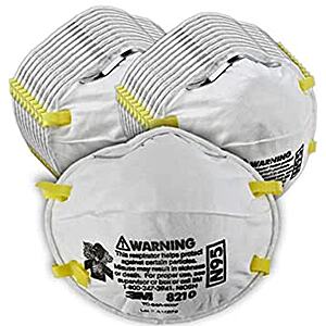 20-Count 3M N95 Personal Protective Equipment Particulate Respirator $11.10