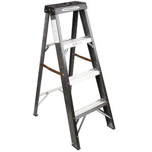 Werner FS200 Fiberglass 4-ft Type 2- 225-lb Capacity Step Ladder in the Step Ladders department at Lowes $13.50 B&M YMMV