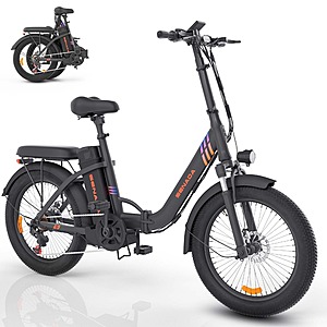 SENADA BIKES 48V 500W 20" Foldable Electric Bike (Black) $549 + Free Shipping