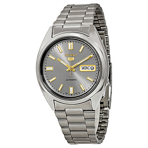SEIKO 5 Automatic Grey Dial Stainless Steel Men's Watch $89 + $5.99 Shipping