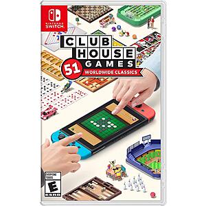 Clubhouse Games: 51 Worldwide Classics (Nintendo Switch) $30 + Free Shipping