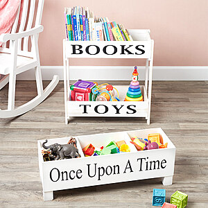 Children's Brown or White Storage Units ($12 Once Upon A Time 3-Bin Storage & $16 Books and Toys Storage) Lakeside