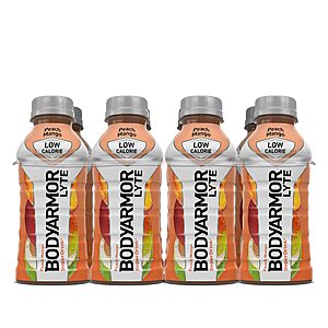 8-Count 12-Oz BodyArmor Lyte Low-Calorie Sports Drink (Peach Mango) $4.86 w/ S&S + Free Shipping w/ Prime or on $35+