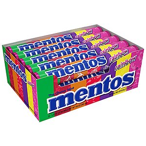 15-Pack 1.32 oz. Mentos Chewy Mint Candy Roll (Rainbow) for $7.07 AC w/ S&S