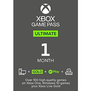1-Month Xbox Game Pass Ultimate (Digital Delivery) $7.49