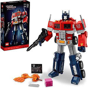 1508-Piece LEGO Icons Transformers Optimus Prime Figure Building Set (10302) on sale for $153 + Free Shipping