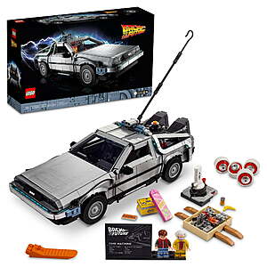 1,856-Piece LEGO Back to The Future Time Machine Building Set $160 + Free Shipping