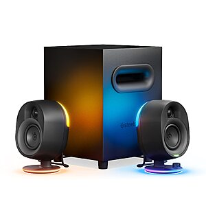 SteelSeries Arena 7 RGB 2.1 Gaming Speakers w/ Powerful Bass, Subwoofer & Bluetooth $220 & More + Free Shipping