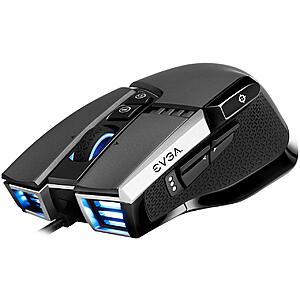 EVGA X17 16000 DPI 10-Button Wired Optical Gaming Mouse (Black) $18 & More + Free Shipping