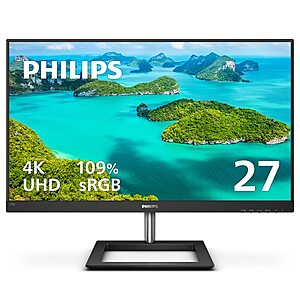27" Philips 4K UHD IPS Frameless Monitor w/ 4-Year Advance Replacement Warranty $229 + Free Shipping