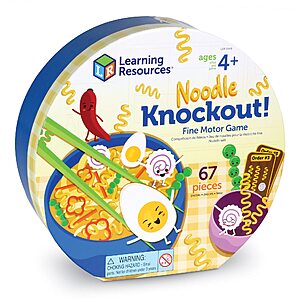 67-Piece Learning Resources Noodle Knockout! Fine Motor Game $12 + Free Shipping on $35+