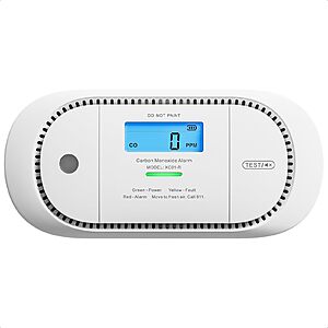 X-Sense Carbon Monoxide Detector Alarm w/ Digital LCD Display $20 + Free Shipping w/ Prime or on $35+