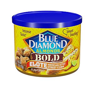 6-Oz Blue Diamond Almonds BOLD Elote Mexican Street Corn Flavored Snack Nuts $2.81 w/ S&S + Free Shipping w/ Prime or on $35+