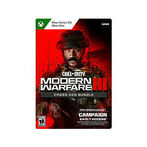 Call of Duty: Modern Warfare III - Cross-Gen Bundle Xbox Series X|S, Xbox One [Digital Code] - Newegg.com - $44.99