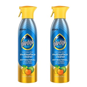 9.7-Ounce Pledge Antibacterial Multi Surface Cleaner Spray (Fresh Citrus) or 9.7-Ounce Pledge Moisturizing Oil Spray 2 for $7.53 ($3.77 Each) + Free Shipping w/ Prime or on $35+