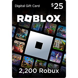 Roblox Gift Cards Digital Delivery: 20% Off: Various Increments from $20