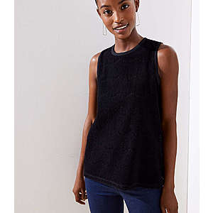 Loft: Women's Lace Shell Top $4.45, Ribbed Tail Tee $4.45, Skinny Corduroy Pants $9.55 & More + Free Shipping