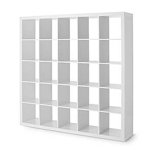 25-cube Better Homes & Gardens Cube shelf (5x5 13" cubes) Walmart.com $88 + Free Shipping