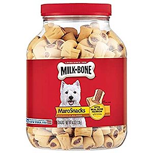 Milk-Bone MaroSnacks Dog Treats with Real Bone Marrow and Calcium BIG 40 Oz. Jar (regularly $11.79) $5.69 w/ S&S (Free S&H)