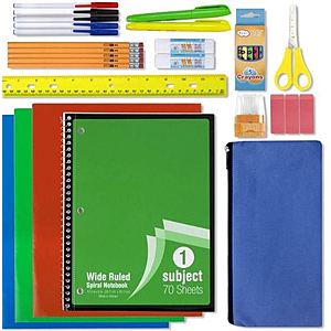 Facebook Marketplace: Back to School Savings - 30 Piece School Supplies Kit - Essentials Bundle for Girls & Boys for 14.99