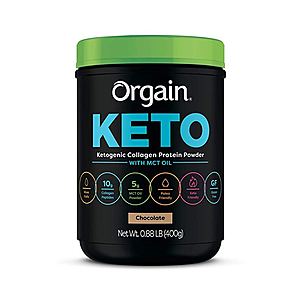 Orgain Protein Powder: 0.88lb Keto Collagen Protein Powder (Choc. or Vanilla) $10.50 each & More w/ S&S + Free S/H