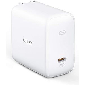 [Upgraded] MacBook Pro Charger 100W, AUKEY Omnia USB C Charger with GaNFast Technology $29.99