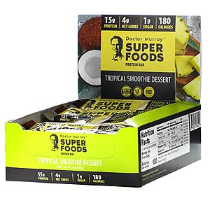 Dr. Murray's Superfoods Protein Bars, 12-Pack for $8.79 at iHerb