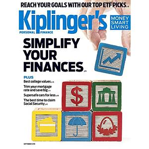 3-Years Kiplinger's Personal Finance Magazine: $16.50