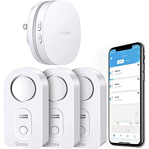 Amazon Lightning Deal: Govee 3 Pack WiFi Water Sensor w/ App Alerts $29.99 + FS with PRIME
