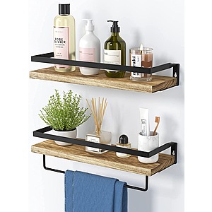 Floating Shelves Set of 2 for Bathroom/Living Room/Kitchen/Bedroom $9.89 + FS
