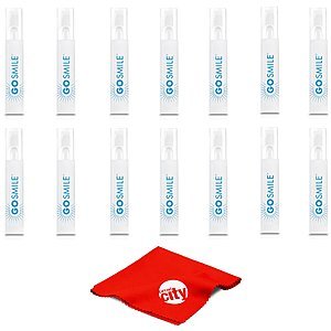 Go Smile gs134 Super White Teeth Whitening System Snap Pack Kit (14) with microfiber cloth : $15.76 AC + FS