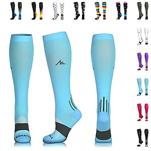 NEWZILL Compression Socks for Men & Women 20-30mmHg (U.S Olympic Fencer Recommend) $7.19 + FS w/PRIME