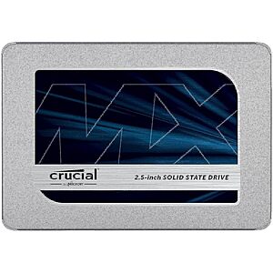 1TB Crucial MX500 2.5" 3D NAND SATA III Internal Solid State Drive $45 + Free Shipping