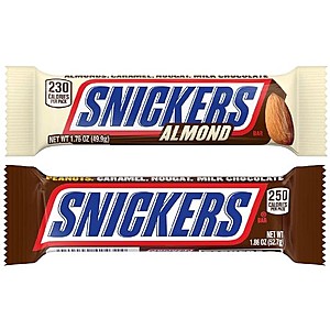 Walgreens Pickup: 1.86-oz Snickers Singles Size Chocolate Candy Bars 2 for $1 & More + Free Store Pickup $10+
