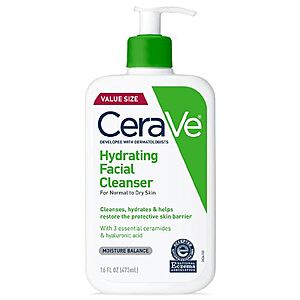 16-Oz CeraVe Facial Cleanser (various) $10.80 + Free Store Pickup
