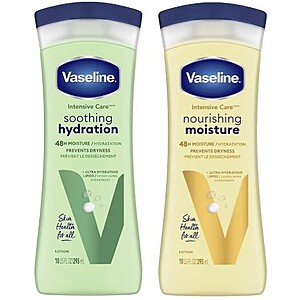 10-Oz Vaseline Hand & Body Lotion (Various) 2 for $2.90 + Free Shipping