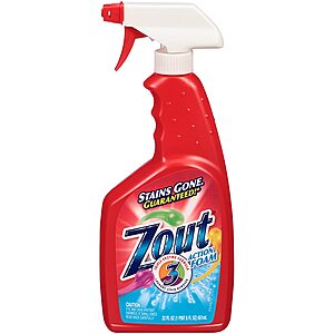 22oz. Zout Triple Enzyme Formula Laundry Stain Remover Foam $2.85 + Free Store Pickup