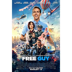 Atom Tickets: $5 off Free Guy Movie Ticket at Showcase Cinemas