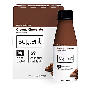 12-Count 11oz Soylent Protein Meal Replacement Shakes (Various Flavors) $20