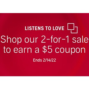 Audible 2-for-1 Sale plus earn a $5 credit