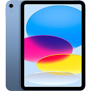 64GB Apple iPad 10.9" WiFi Tablet (2022, Blue) $399 + Free Shipping